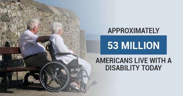 approximately 53 million Americans live with a disability
